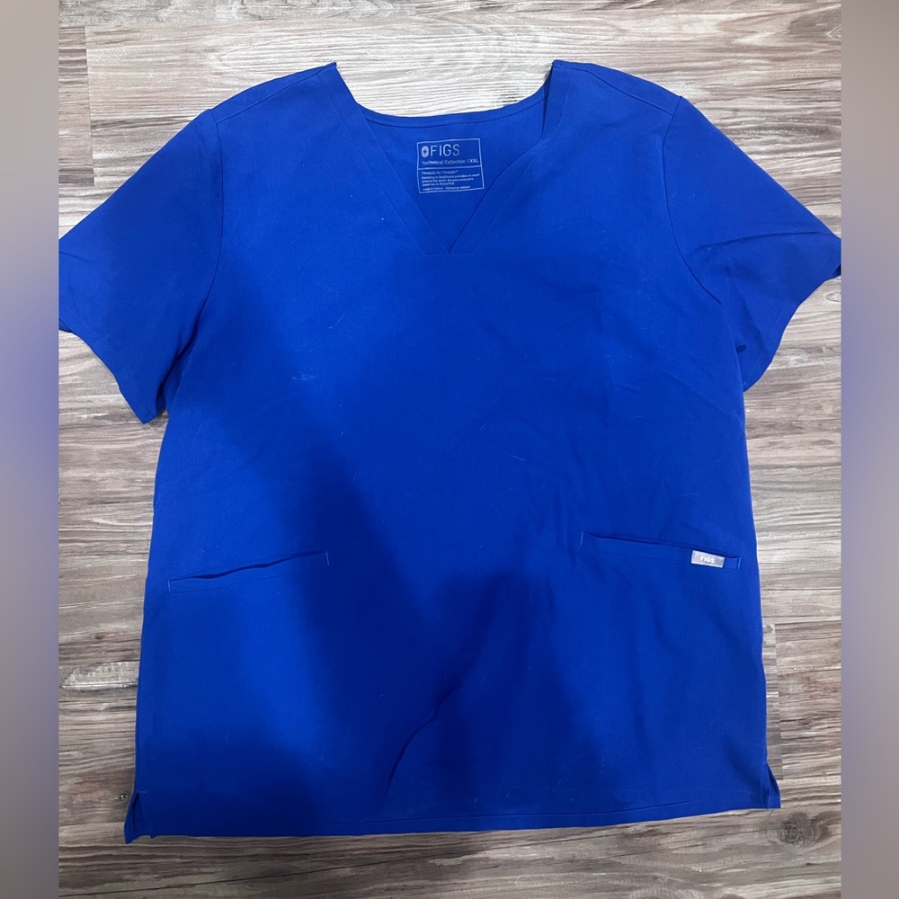 Figs Electric Blue Scrub Set XXL
